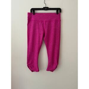 The North Face hot pink butter soft cropped leggings sz‎ M